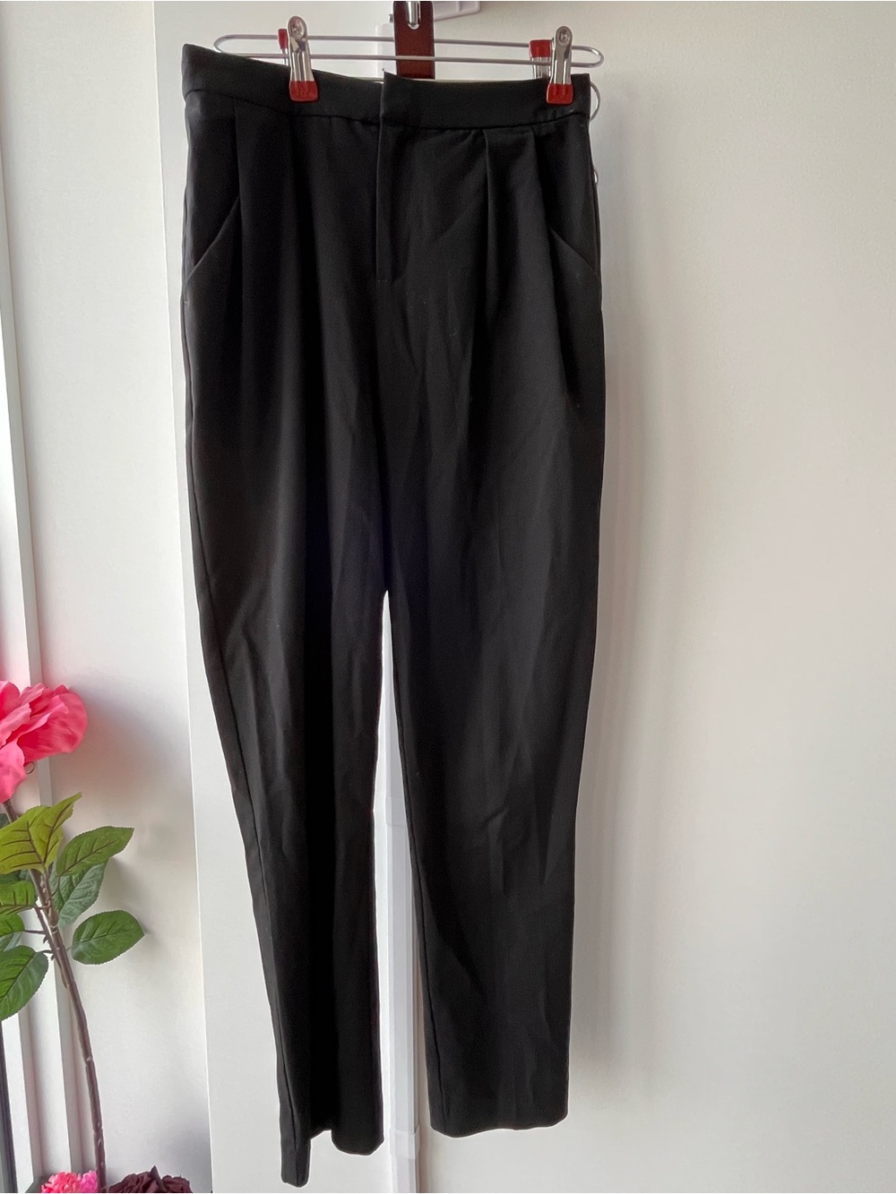 twik Black High-Waist Tapered Women's Trousers